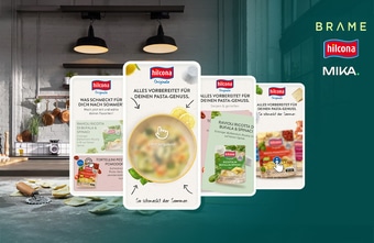 Reichweite, Sichtbarkeit & 5x mehr Traffic: Wie Hilcona Originale mit Engagement Ads von Brame in der Pasta-Saison Aufmerksamkeit gewann