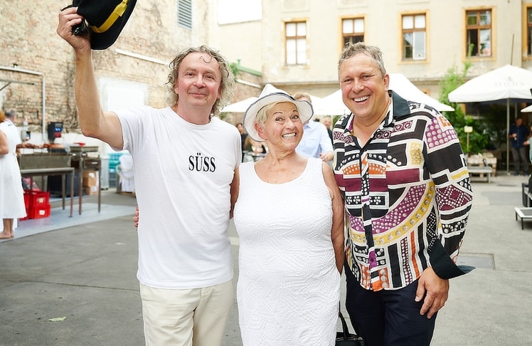 V.l.n.r.: Thomas Strobl, Jazz Gitti und Stefan Schauer 