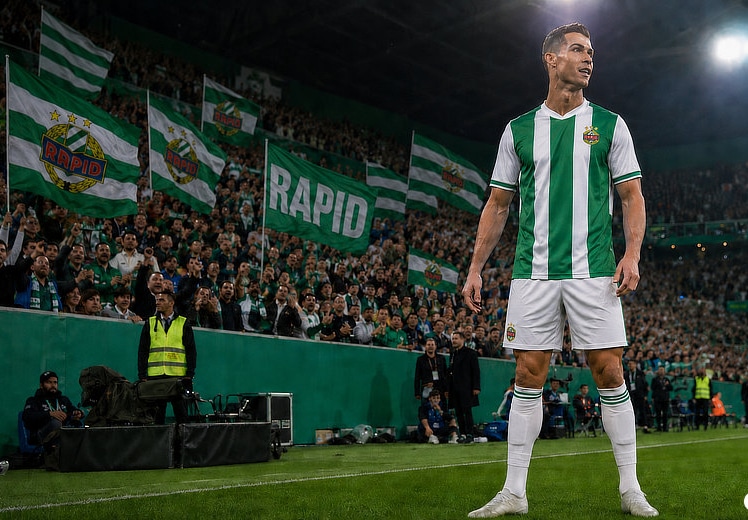 Mysteriöse Plakate entfachen Ronaldo-Gerüchte bei Rapid