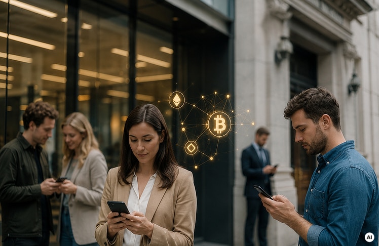 Österreichs Banken spielen bei Kryptowährungen bislang nur eine Nebenrolle © KI-generiert mit ChatGPT von OpenAI