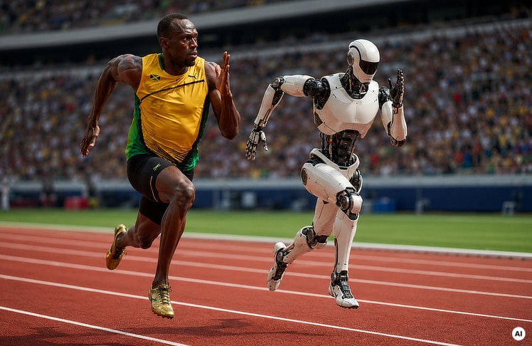 Humanoide Roboter unterbieten inzwischen Usain Bolts Bestzeit über 100 Meter. (Symbolbild)