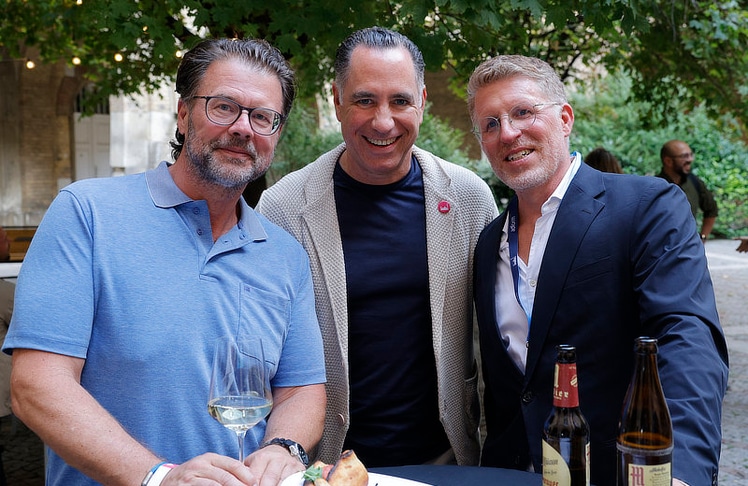 V.l.n.r.: Peter Mittermayer (Aleph), Michael Buchbinder (ShowHeroes) und Tom Peruzzi (P-Hold). © leisure communications / Roland Rudolph