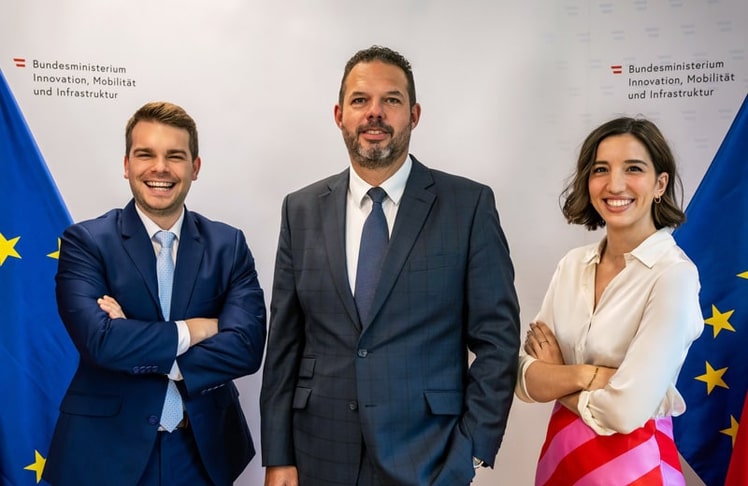 Das neue Presseteam im BIMI (v.l.n.r.): Jan Hofmann, Robert Lechner und Carina Novy