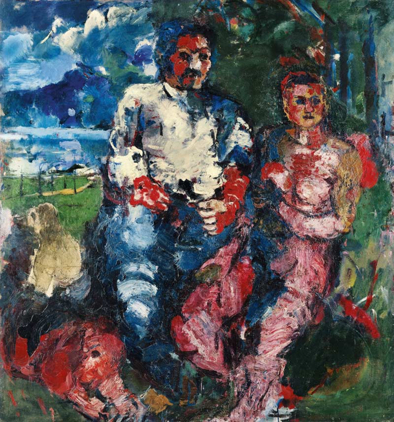 Herbert Boeckl, Gruppe am Waldrand, 1920. Leopold Museum, Wien.