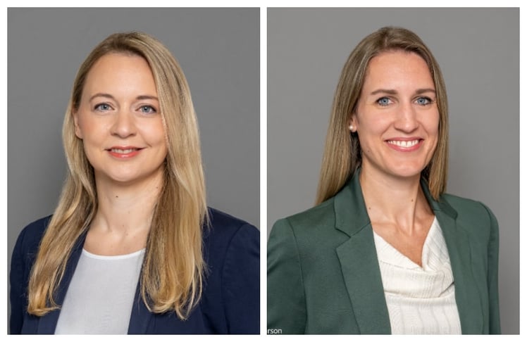 Carina Budgen (links) übernimmt die Funktion als Head of Marketing bei Penny Österreich, Claudia Stockerer steigt beim Rewe-Großhandel auf.