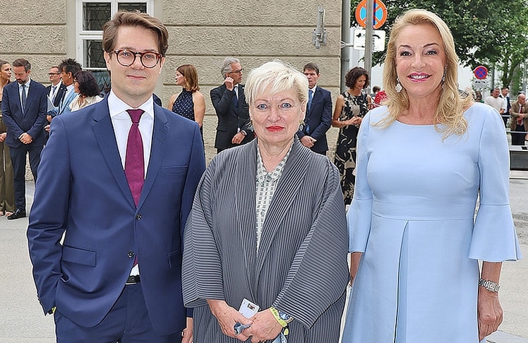 Das Salzburger Festspiele-Direktorium mit (v.l.n.r.) dem kaufmännischen Direktor Lukas Crepaz, Intendantin Karin Bergmann und Präsidentin Kristina Hammer