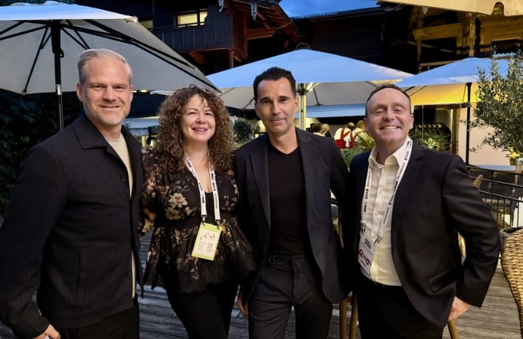 V.l.n.r.: Alexander Winheim (ServusTV), Anca Eisner-Schwarz (CEO Crif) , Dietmar Otti (CEO Red Bull Media House) und Gerald Eder-Schmindinger (Sales Director Crif)