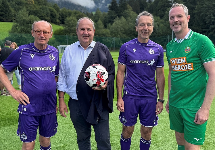 Wiener Derby sorgte für Fußballstimmung beim European Forum Alpbach
