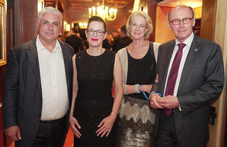 V.l.n.r.: Peter Bosek, Gerda Holzinger-Burgstaller, Christa Karas und Othmar Karas © LEADERSNET/A. Rieck 