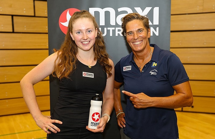 Die diesjährige Sportchallenge-Siegerin Angelika Dallhammer (l.) und die ehemalige Ski-Olympiasiegerin Michaela Dorfmeister
