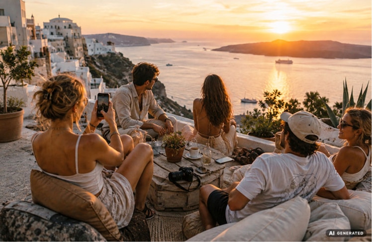 Für die Gen Z geht es bei Luxusreisen hauptsächlich um Individualität © AI generated