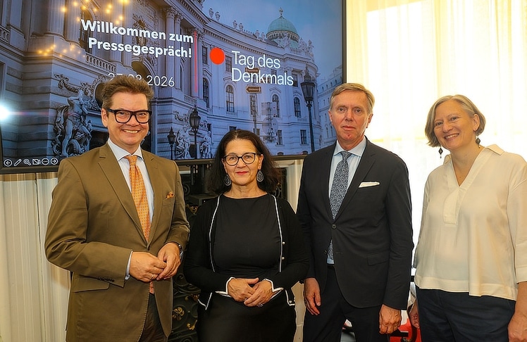 V.l.n.r.: Christoph Neumayer (Generalsekretär der Industriellenvereinigung), Herta Neiß (Direktorin der Museen der Stadt Bad Ischl), Christoph Bazil (Präsident des Bundesdenkmalamtes) und Inge Boch-Galhau (Festivalleiterin Open House Wien)