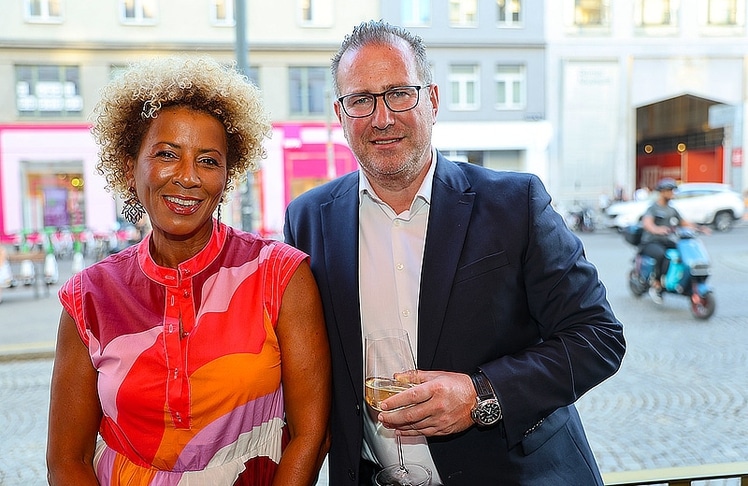Arabella Kiesbauer und Partner Florens Eblinger 