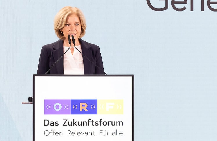 ORF-Generaldirektorin Ingrid Thurnher sprach über die anstehenden Weichenstellungen und forderte verlässliche Rahmenbedingungen für den öffentlich-rechtlichen Rundfunk.