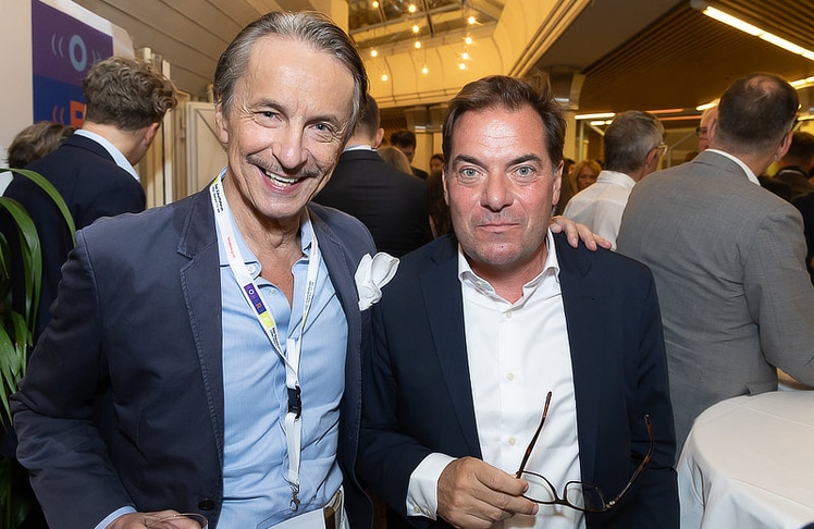 V.l.n.r.: Christian Rainer (Publizist und ehemaliger profil-Herausgeber und -Chefredakteur) und Rainer Nowak (VÖZ-Präsident und Geschäftsführer von Die Presse).