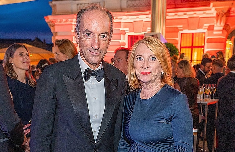 Christoph Dichand (Herausgeber "Kronen Zeitung") und Doris Bures (Dritte Präsidentin des Nationalrates)