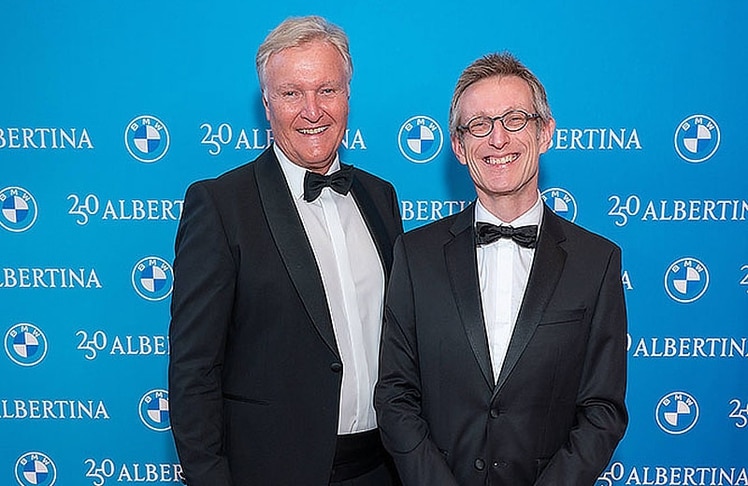 V.l.n.r.: Klaus Albrecht Schröder (Kunsthistoriker & ehemaliger Generaldirektor der Albertina) und Ralph Gleis (Generaldirektor Albertina) 