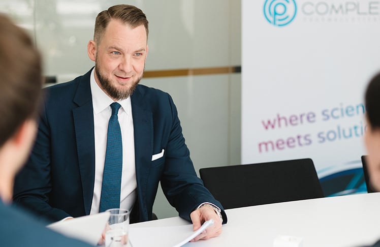 Christoph Reinwald, General Manager von Complex Pharmaceuticals, setzt seine Visionen der nächsten Pharma-Generation in die Tat um.
© Studio KoeKart