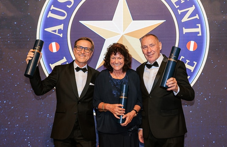 Die drei neuen Mitglieder der Austrian Event Hall of Fame Mitglieder: (v.l.n.r.): Josef Margreiter, Cornelia Zanger und Karl Katoch