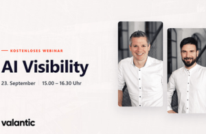 Valantic Webinar zu "AI Visibility"