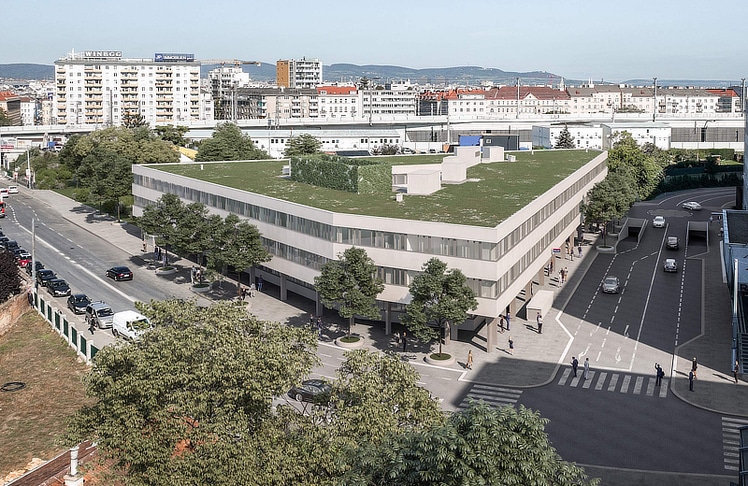 Neues Sicherheitszentrum in Wien-Favoriten erreicht Dachgleiche © zoom.vp.at