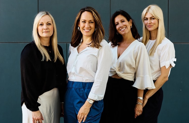 V.l.n.r.: Vanessa Mucha-Trnavský (Inhaberin der Kommunikations-Agentur All-About-You-Public Relations), Her:izon-Gründerin Bianca Schwarzjirg, Katharina Gareis und Natascha Tod (beide Bonds & Beyond Agency)