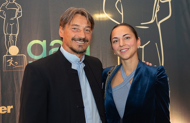 Ivica Vastic (30 Jahre Bruno Gala Spieler) mit Ehefrau Anni Vastic © LEADERSNET/ R. Brunhölzl