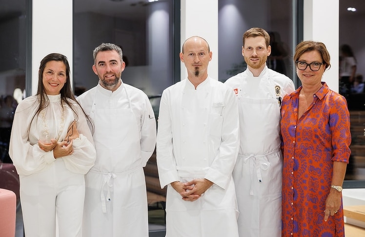 V.l.n.r.: Elke Müller, François-Xavier Simon, Max Posch, Johannes Nuding und Ulrike Göschl