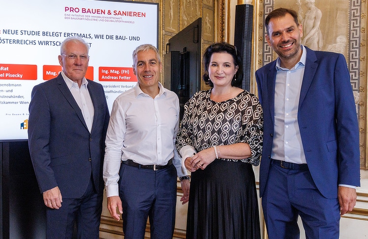 V.l.n.r.: Michael Pisecky (Wirtschaftskammer Wien), Georg Bursik (FBI), Studienautorin Anna Kleissner (iföw) und Andreas Fetter (VBÖ). © LEADERSNET/S. Oblak