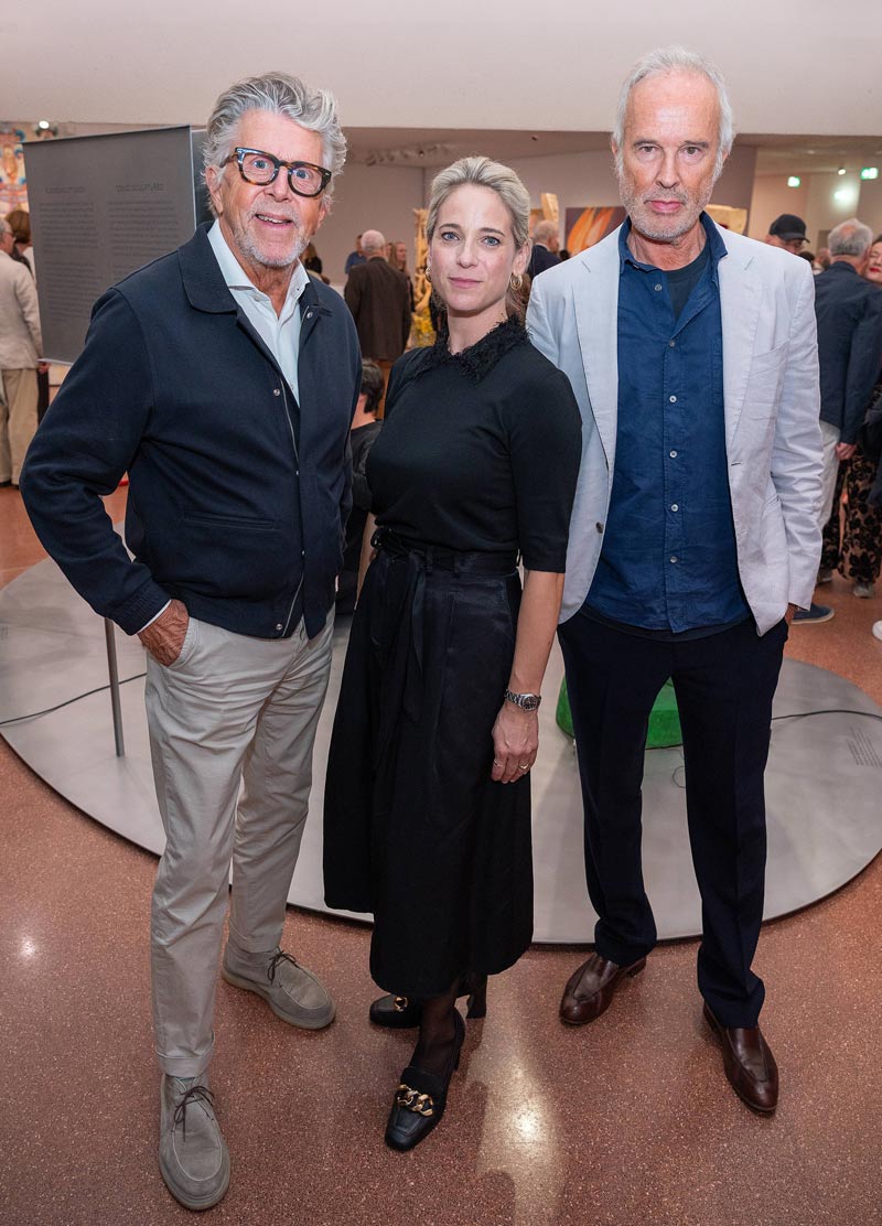 Gerhard Krispl, Herausgeber LEADERSNET-ART, Verena Kaspar-Eisert, Direktorin Heidi Horten Collection, Laudator und Künstler Erwin Wurm
