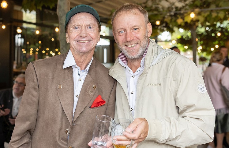 "Mr. Ferrari" Heribert Kasper (l.) und Ex-Tennisprofi Stefan Koubek.