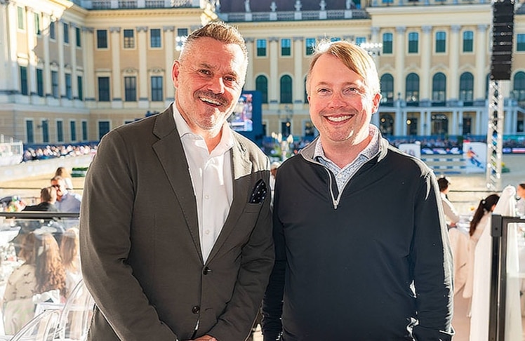Klaus Panholzer und Art Fisher (r.) 