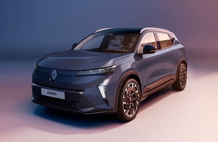 Außen bleibt sich der überarbeitete  Scenic E-Tech Electric treu.