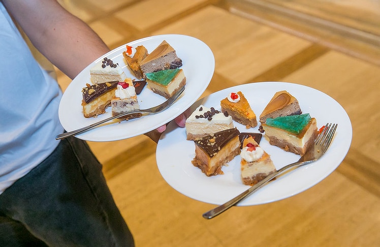 Sechs Cheesecake-Kreationen standen bei der Herbstausgabe zur Verkostung und zur Wahl des Publikumslieblings bereit.