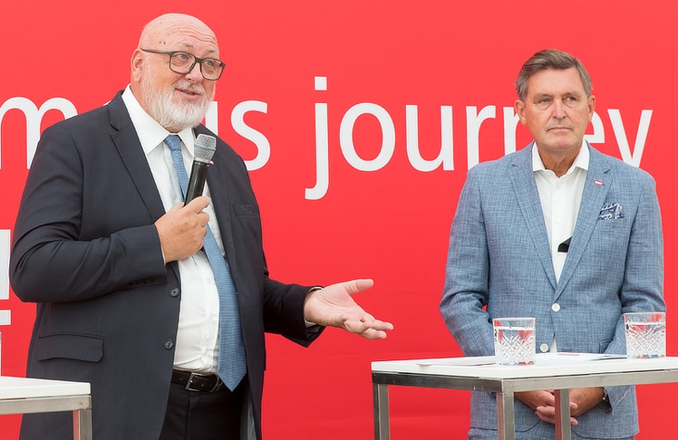 ÖBB-CEO Andreas Matthä (links) und Mobilitätsminister Peter Hanke © LEADERSNET/D. Mikkelsen