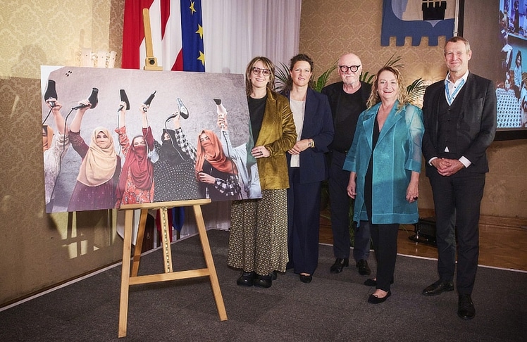 V.l.n.r.: Silvia Alessi, Sonja Raus, Lois Lammerhuber, Silvia Lammerhuber und Christoph Jünger