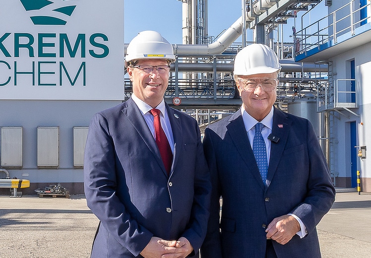 Bundeskanzler Stocker auf Betriebsbesuch bei KremsChem