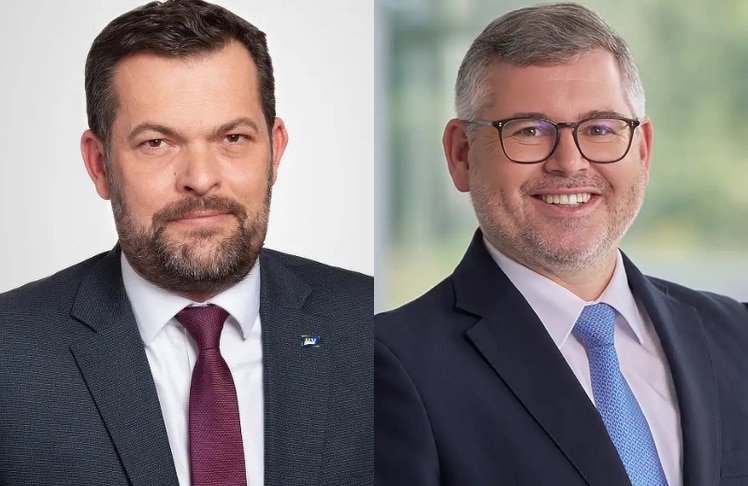 Thomas Wild (l.) verstärkt künftig den Vorstand der Niederösterreichischen Versicherung, Ludwig Schleritzko übernimmt nach und nach die Agenden im Vertrieb.