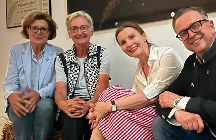 V.l.n.r.: Stadträtin Stefanie Galler, Claudia Schmied, Ulrike Janach, BGM Helmut Linhart © FOTO agathon KOREN
