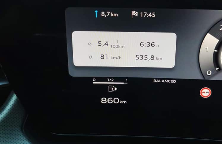 ...5,4 Liter auf dem Rückweg sprechen für die Langstreckenqualitäten des 150-PS-Diesels.