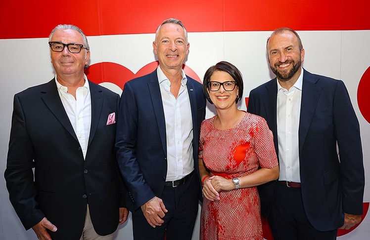 V.l.n.r.:  Maximilian Mondel, Josef Almer, Regina Loster und Andreas Ladich © LEADERSNET/G. Langegger