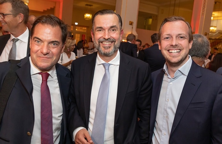 Rainer Nowak (Die Presse), Clemens Pig (designierter ORF-Generaldirektor) und Niki Fellner (oe24 Group)