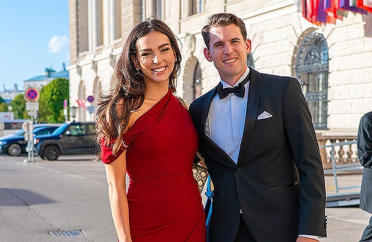 Lili Paul-Roncalli und Partner, Ex-Tennisspieler, Dominic Thiem 