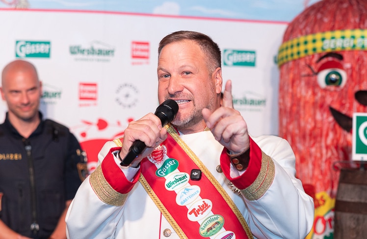 Johann Pittermann, Geschäftsführer der Wiener Kaiser Wiesn und "Wiesn Kaiser", führte durch die Programmpunkte der fünften Auflage.