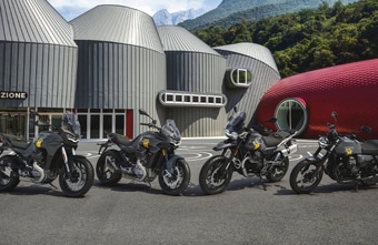 Moto Guzzi präsentiert zum Jubiläum limitierte Modelle in Sonderlackierung